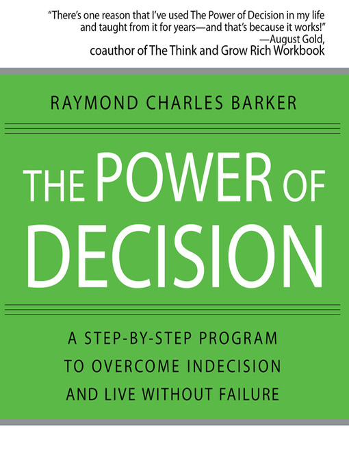 Title details for The Power of Decision by Raymond Charles Barker - Available